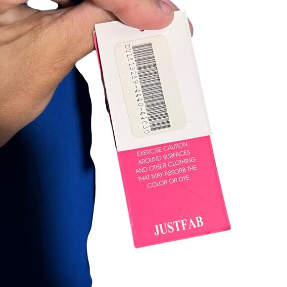 JustFab Royal Blue Ruffled Dress, Size M – New with Tags, Good Condition - Picture 6 of 10